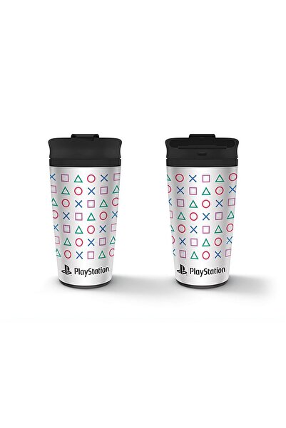 Pyramid Playstation Shapes Metal Travel Mug