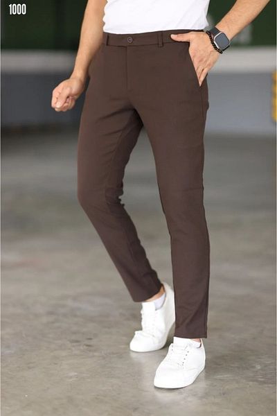 Kokosh moda Ανδρικό υφασμάτινο παντελόνι ίσιο κομμένο μέχρι τον αστράγαλο