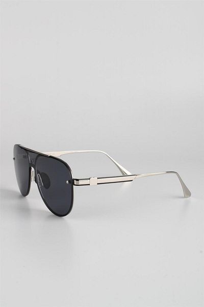 Max Polo Silver Matte Uv400 Filter Men's Sunglasses G24mp10525r04