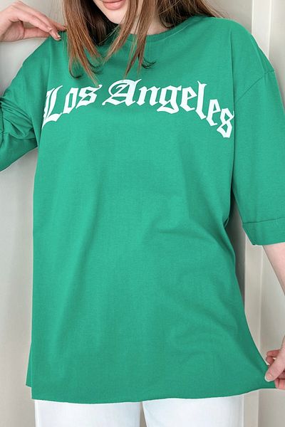 Gizce Los Angeles Green T-Shirt