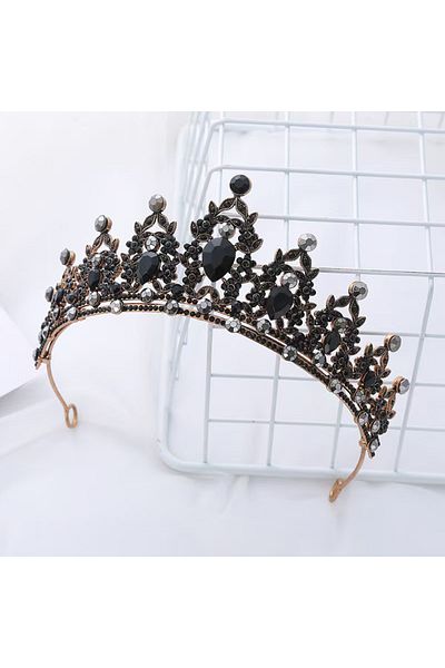 Choice Black 1pc Fashion Women Princess Crown Hair Accessory Simple Birthday Party Photography Jewelry Deco