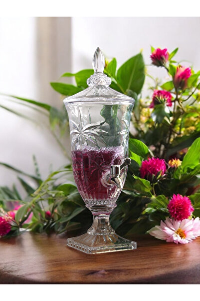 Ayoba Cam Sebil 2 LT Musluklu Şerbetlik - Parti Damacanası - Meşrubatlık