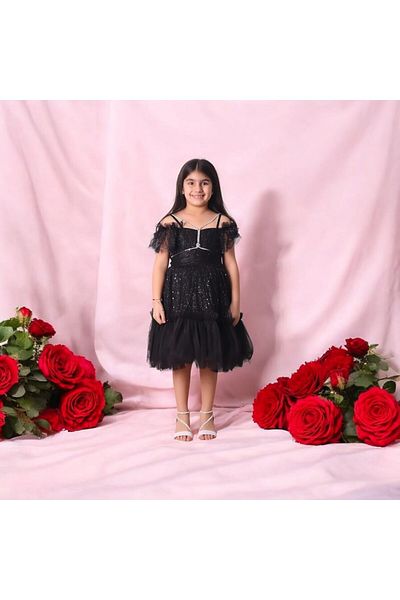 Ahsenimbebe Sim Stringed Short Girl's Dress 5-10 Years