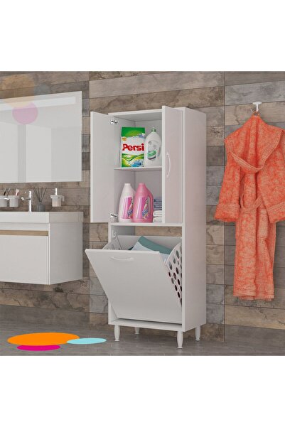 Modilayn Mutfak Dolabı Kirli Camasır Dolabı Sepetli Banyo Dolabı Havlu Dolabı...