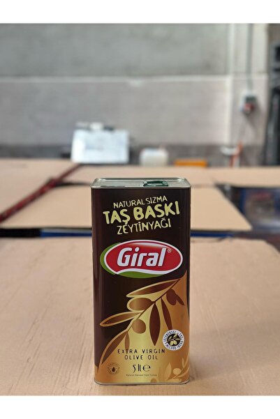 Giral Taş Baskı Naturel Zeytinyağı 5lt