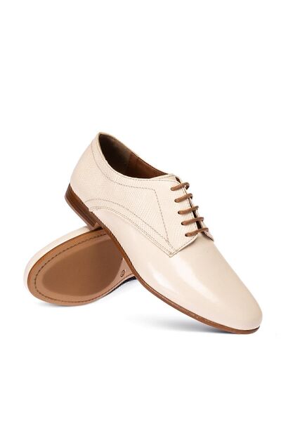 Deery Genuine Leather Beige Casual Women's Shoes