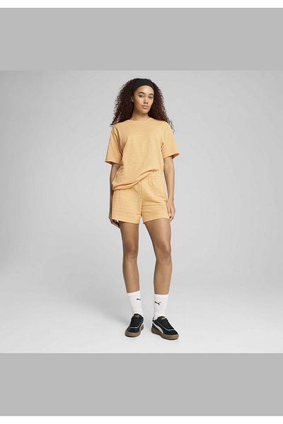 Puma Pantaloni scurți structurați Ess Elevated de 5" cu talie înaltă pentru femei