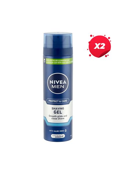 NIVEA X2 - NIVEA GEL RAS 200ML PROTECT CARE