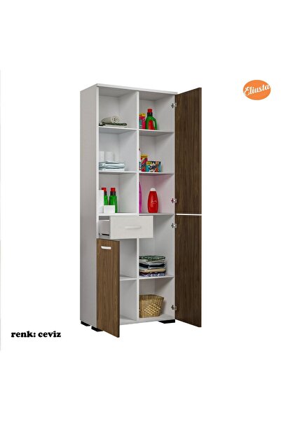 Modilayn 3 Kapılı Tek Çekmeceli Çok Amaçlı Dolap