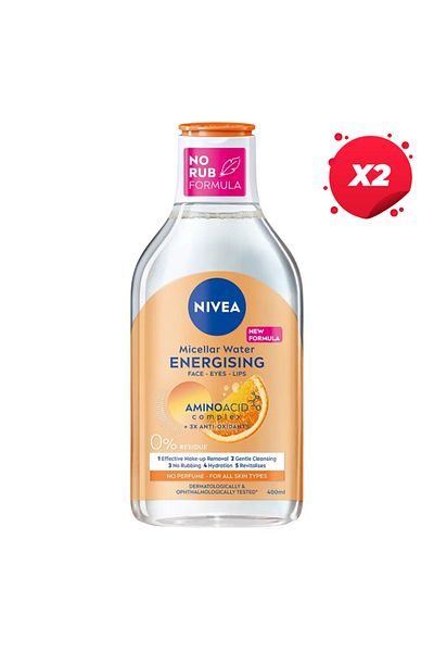 NIVEA X2 - NIVEA MICELLAR LOTION 400ML ENERGY VIT C