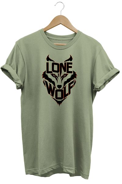 remonz Μπλουζάκι με στάμπα Lone Wolf 100% βαμβάκι