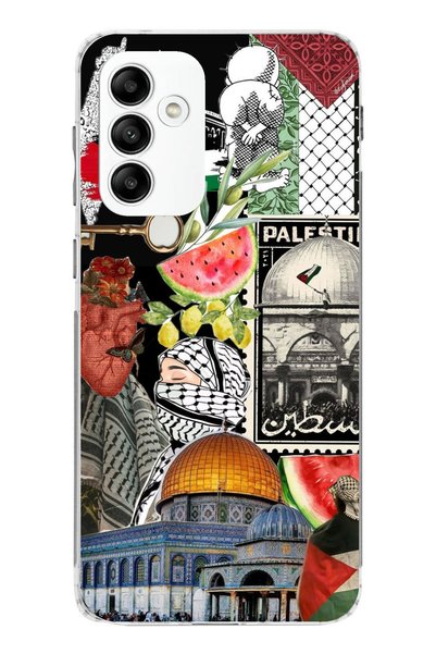 TechTree Samsung Galaxy A05S Compatible Palestine Freedom Collage Transparent...