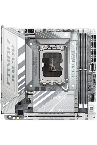 Gigabyte Placa de baza GIGABYTE B860I AORUS PRO ICE, Intel B860, LGA 1851, DDR5, mITX