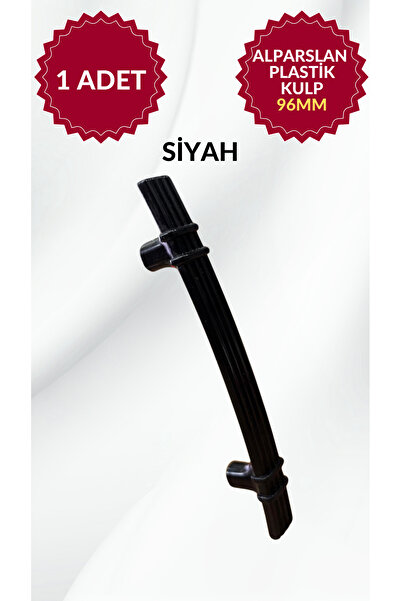 MKLAKS ALPARSLAN Model Plastik 96Mm Siyah Mobilya Çekmece Dolap Kulp Dayanıkl...