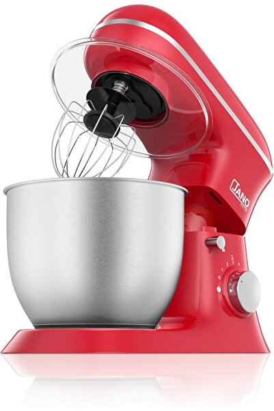 JANO Stand Mixer 5L 1300W, 8-Speed with Pulse, Detachable Bowl JN02204 - Red