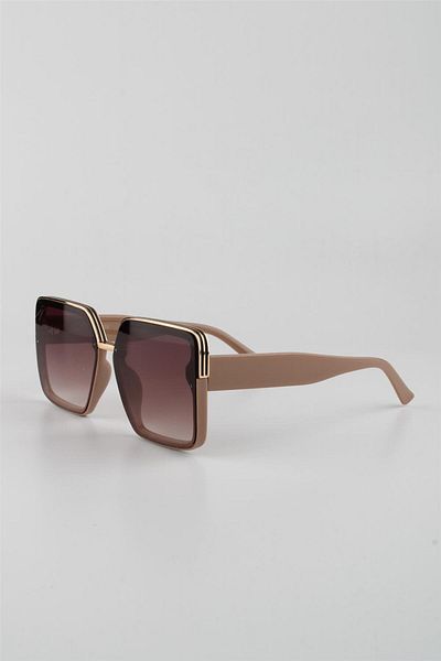 La Viva Beige Matte Uv400 Filter Women's Sunglasses G24Lv3309R04