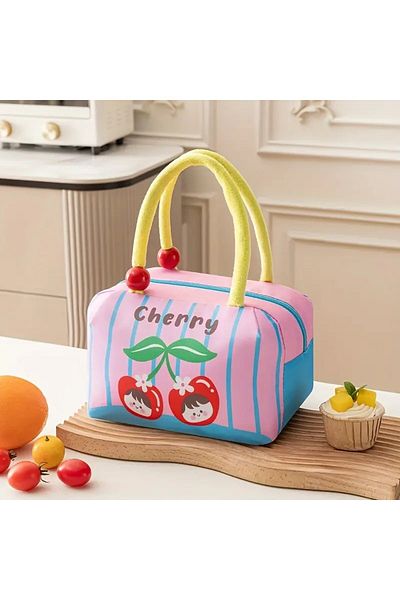 GlassySKY Cute Design Insulated Lunch Tote Bag for School- Work- Picnic Large Capacity