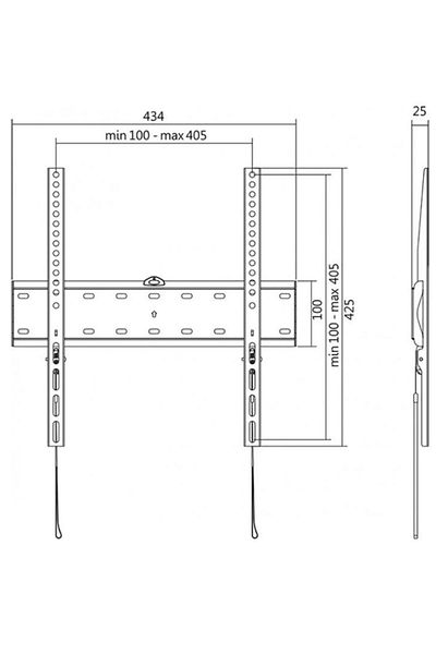 LogiLink Suport Perete LogiLink BP0013, 32" - 55", 40 Kg (Negru)