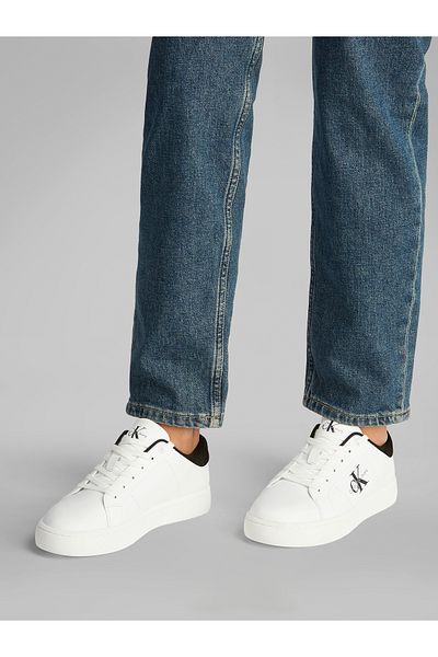 Calvin Klein Calvin Klein Women Bright White & Black Classic Cupsole Low Sneakers