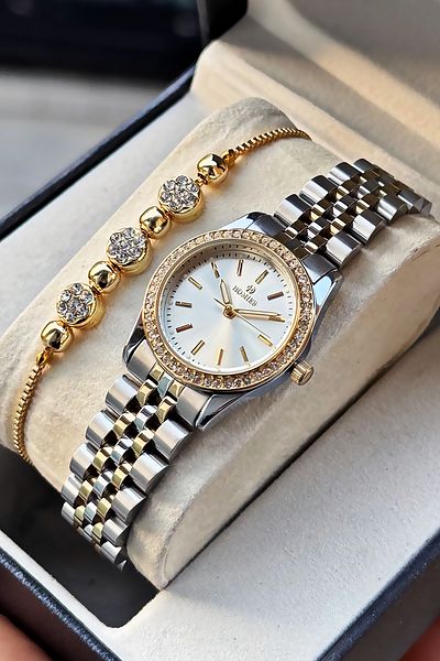 Homies Special Boxed Original Women Wristwatch Waterproof Gold Silver Steel Band Gift Bracelet Hmby2057C4