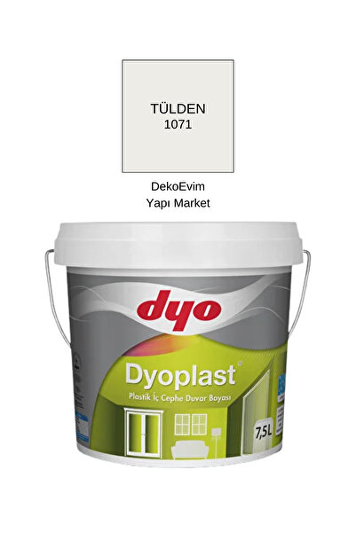 Dyo Dyoplast Plastik İç Cephe Duvar BOYASI Tülden 2.5LT / 7,5 Lt. / 15LT.