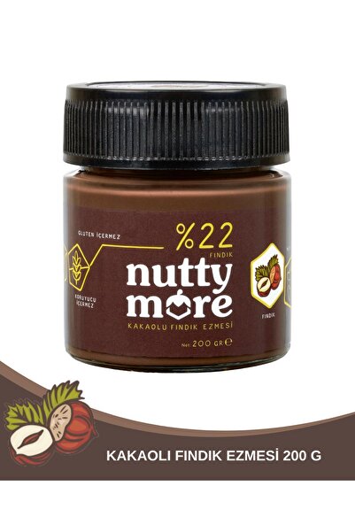 Nutty More %22 Kakaolu Fındık Ezmesi 200 gr
