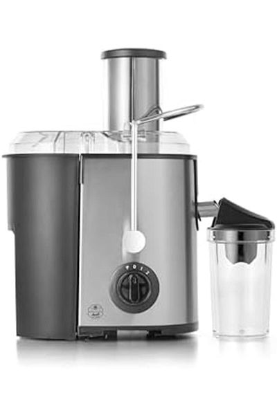 ALSAIF Electric Citrus Juicer, Two Speeds With Pulse, Large Feeding Tube, S/s Strainer, 700w, Black/s/s