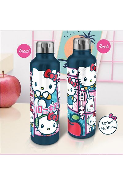 Paladone Hello Kitty Metal Water Bottle
