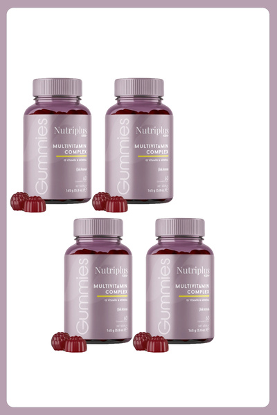 Farmasi نيوتريبلس فيتامينات متعددة بنكهة الفراولة للأطفال 60 قطعة - 4 قطع