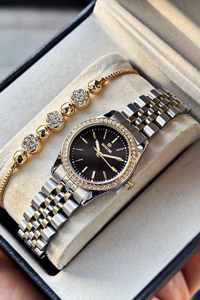 Homies Special Boxed Original Women Wristwatch Waterproof Gold Silver Steel Band Gift Bracelet Hmby2057C3