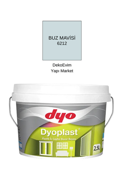 Dyo Dyoplast Plastik İç Cephe Duvar boyası her renk 2,5 Lt.