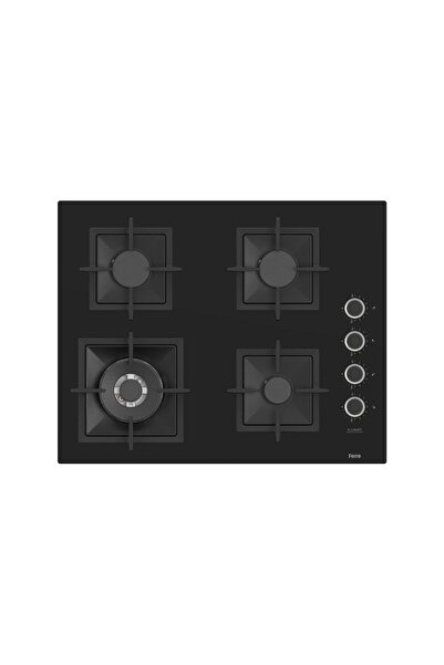 Ferre FLAMEART SC Serisi Siyah Set (SC405-WFA + XE64CS +D080 ) - 65 cm'lik Kare Döküm Izgara-WOK