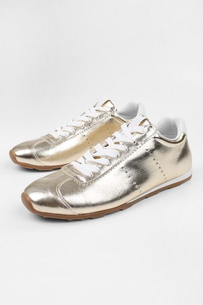 Shoeberry Γυναικείο Taren Χρυσό Λαμπερό Sneakers