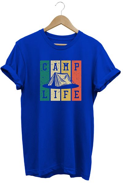 remonz Camp Life Camp Life εμπριμέ μπλουζάκι 100% βαμβάκι