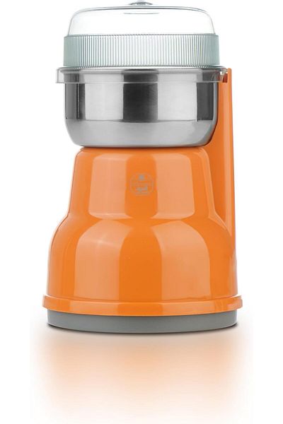 ALSAIF Electric Coffee Grinder Electric Spice Grinder For Spices, Herbs, Nuts, Grains, 160w, Orange
