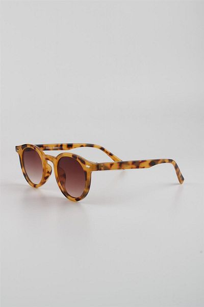 La Viva Leopard Patterned Brown Uv400 Filter Women's Sunglasses - G24Lv94691R05