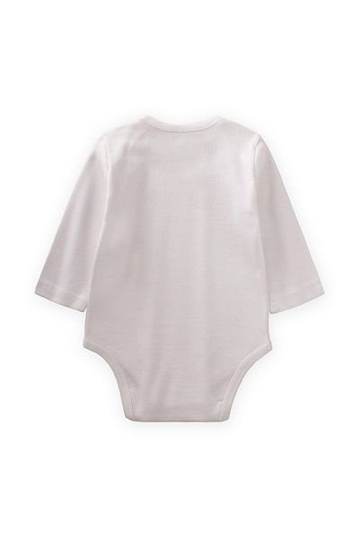 Cigit White Bodysuit Supports 0-3 Years Old