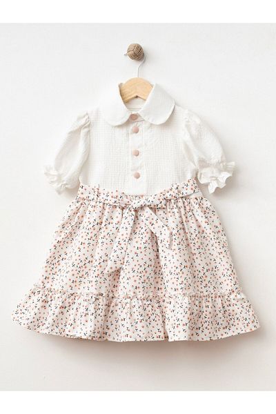 Cherrys Bebek FLOWER PRINTED GIRL'S DRESS