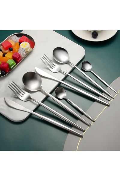 VAV GET 16-Piece Flatware Cutlery Set Serve for 4 People, Elegant & Durable Design.