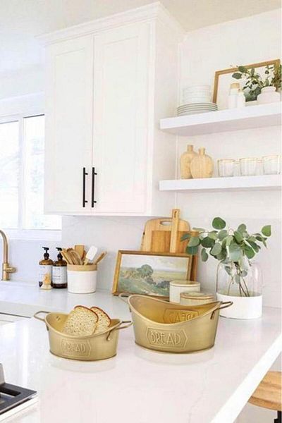 Taç Mia Bread Service 28X17 cm Gold