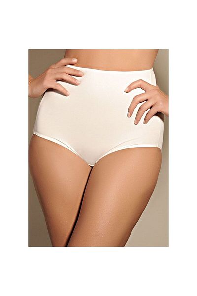 Magic Form 821 Combed Cotton High Waisted Normal Panties - Ecru