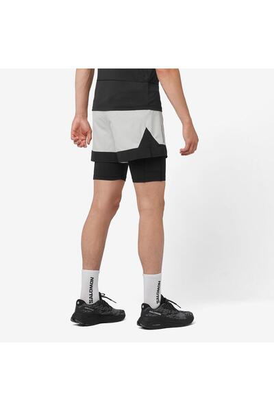 Salomon CROSS 2IN1 Erkek Koşu Şortu Gray Violet LC2197400