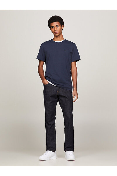 Tommy Hilfiger Erkek TJM XSlim Jersey T-Shirt - Mavi