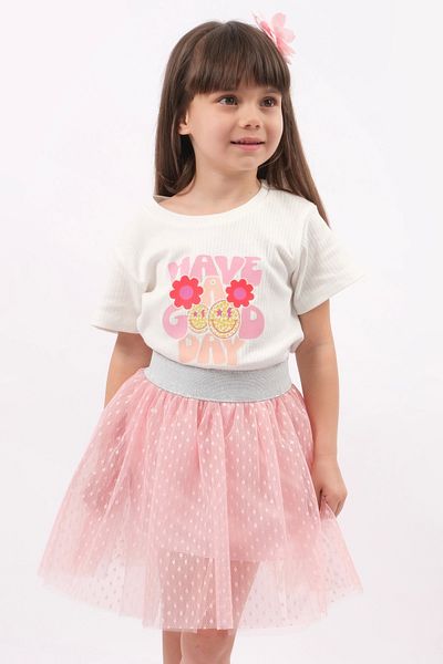 LOGO AKSESUAR Girl's Have a Good Day Tutu Double Set