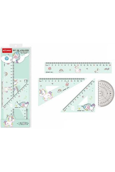 MOTARRO Plastic Rulers Shatter-Resistant Measuring Tool for School Supplies, Craft & Office Use