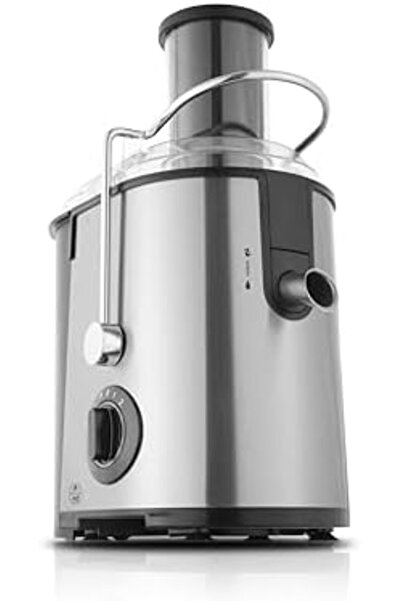 ALSAIF Electric Citrus Juicer, Two Speeds With Pulse, Large Feeding Tube, S/s Strainer, 700w, Black/s/s