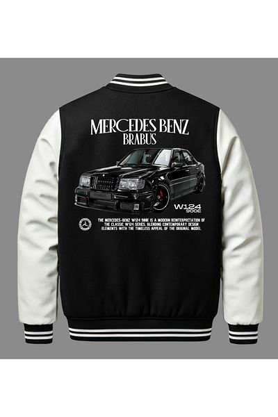 Edizen Унисекс яке бомбър Mercedes Benz W124 900E Brabus Premium, 100% памук