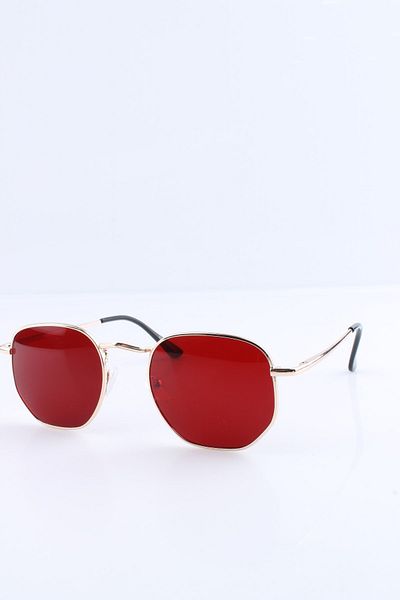 Silvio Monetti Women's Uv400 Claret Red Gold Sunglasses 3sm5004br006
