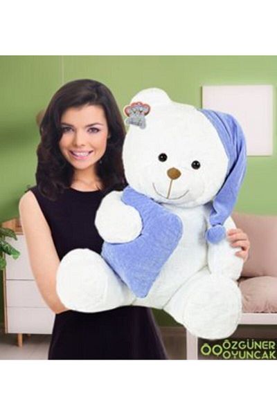 Özgüner Oyuncak 80 cm Pillowed Sleeping Companion Plush Teddy Bear (100% Domestic Production)