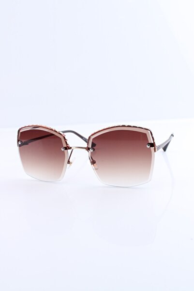 Max Polo Kahverengi Uv400 Kadın Güneş Gözlüğü - 1mp6874r002